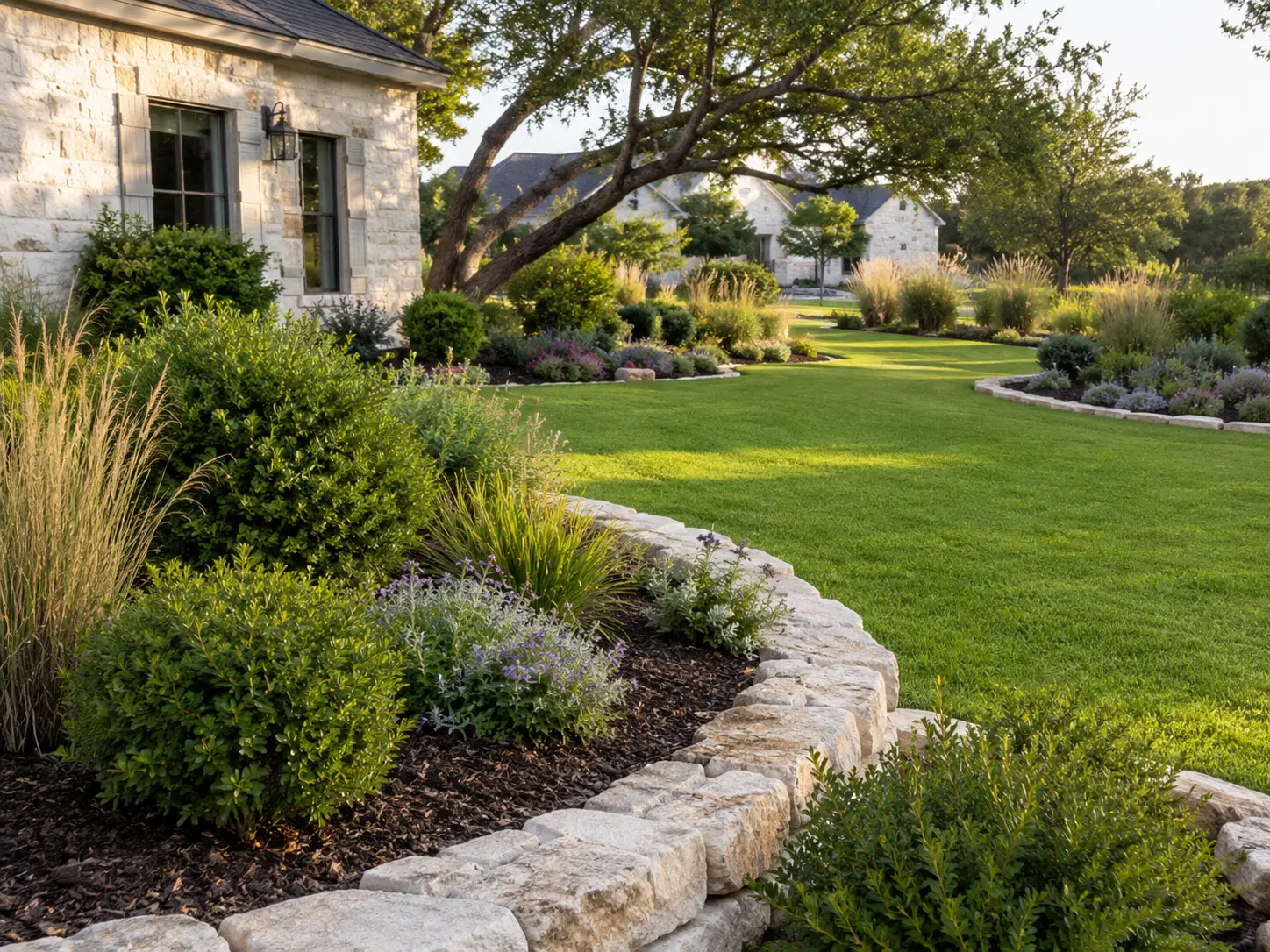 Illustrative Central Texas residential landscaping
